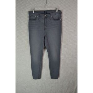 J Crew Factory Women's 31 Grey High Rise Skinny Ankle Jeans